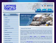 Tablet Screenshot of lakewoodrentall.com